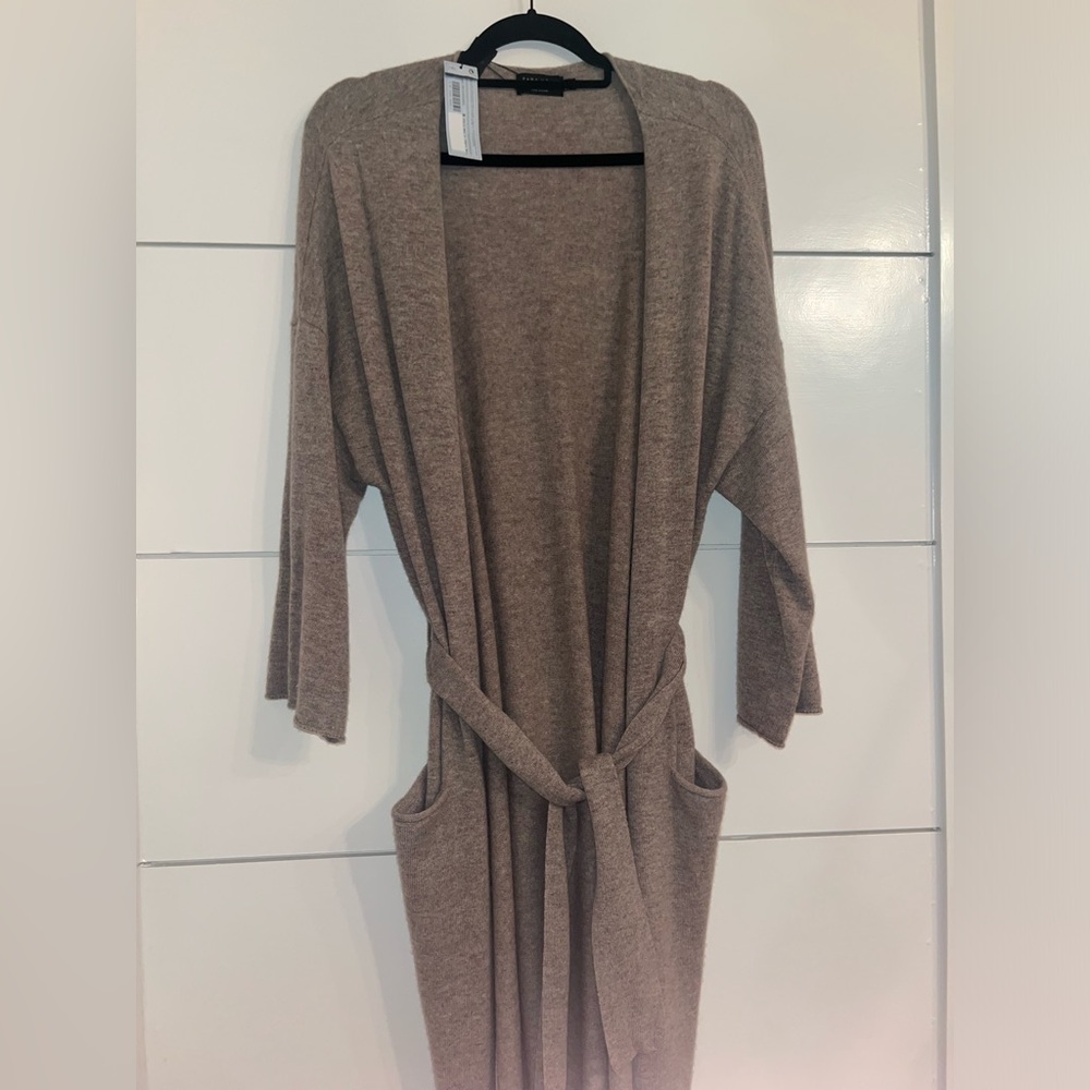 Zara cashmere wool robe dressing gown